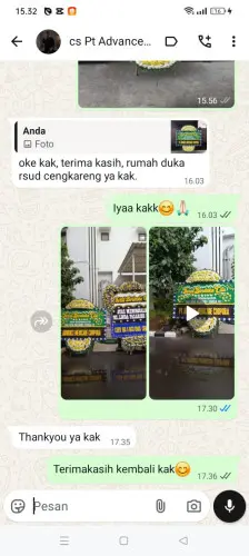 Testimonial Papan Bunga Pernikahan pasirsedang