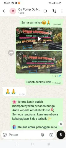 Testimonial Papan Bunga pasirsedang