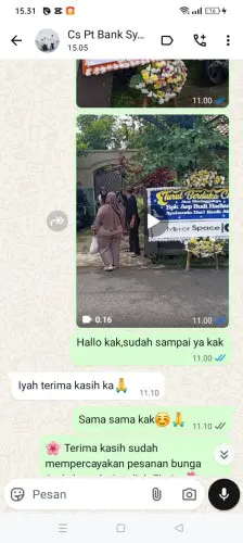 Testimonial Papan Bunga pasirsedang